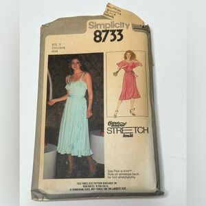 Simplicity Women's Aqua Strapless Dress Sizes 10-14